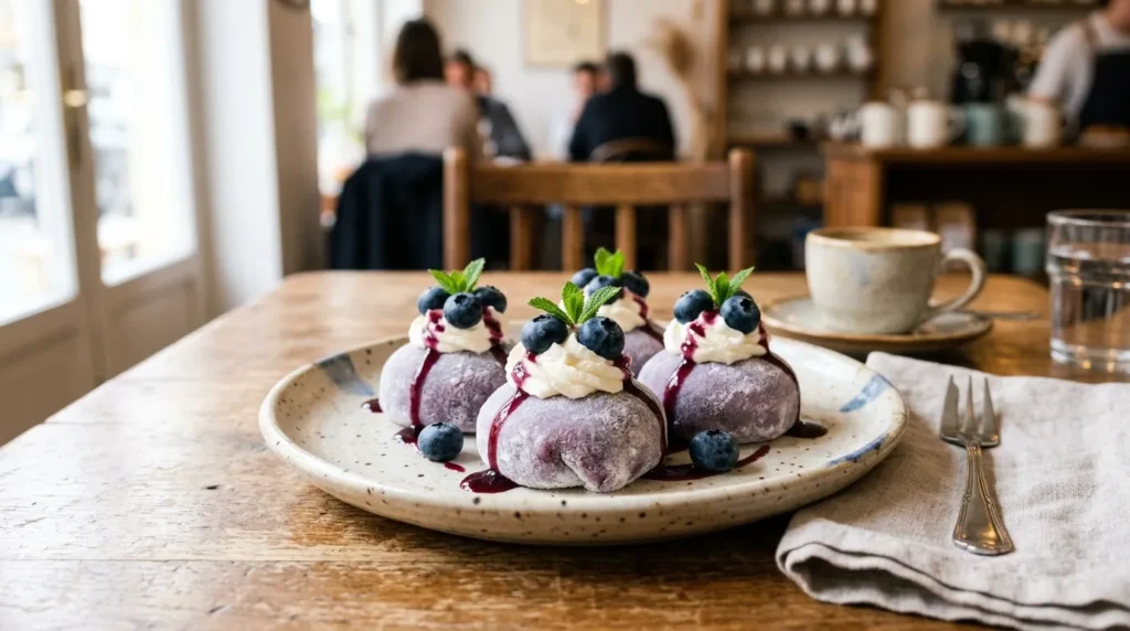 Blueberry Cheesecake Mochi 3 blueberry-cheesecake-mochi-with-blueberry-sauce