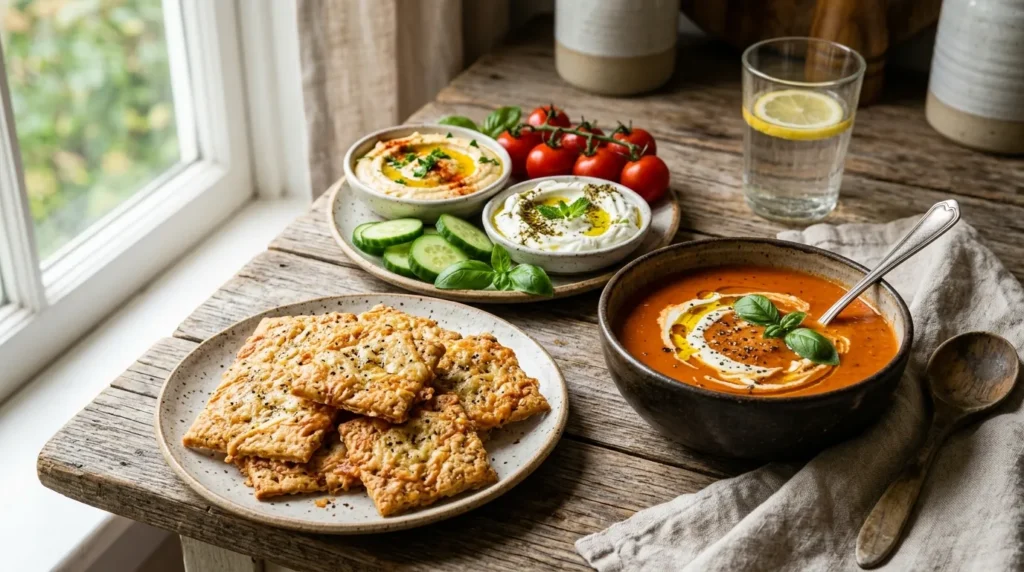 Artisan Butter & Aged Cheddar Cheese Crackers 3 artisan-cheddar-cheese-crackers-with-hummus