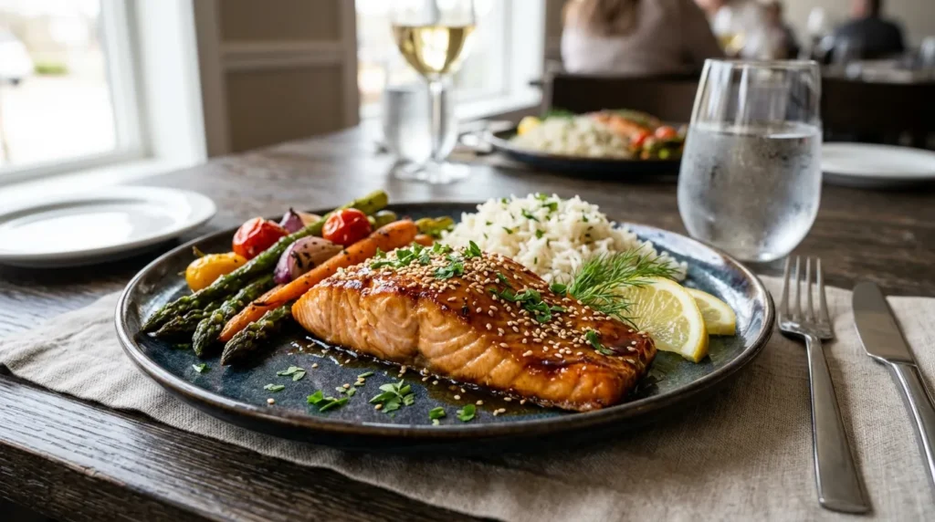 Honey Glazed Salmon 3 honey-glazed-salmon-serving