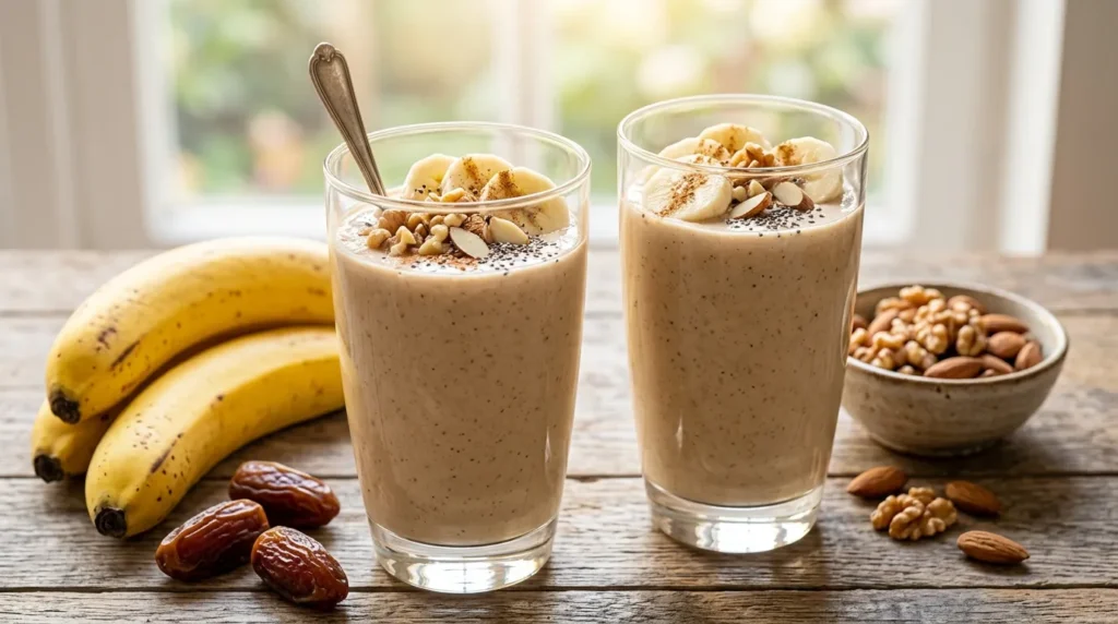  creamy-banana-nut-date-smoothie-serving