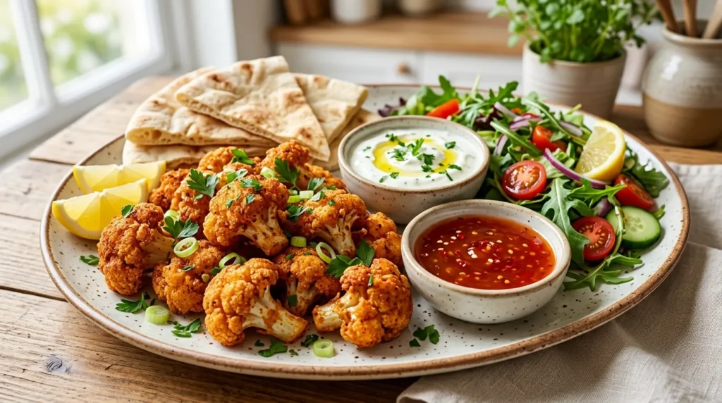 Crispy Spicy Fried Cauliflower Bites 3 crispy-fried-cauliflower-with-garlic-yogurt-dip
