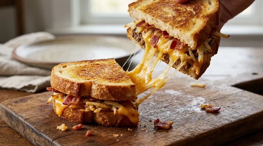 Ultimate Grilled Cheese Sandwich 3 bacon-cheeseburger-grilled-cheese-with-hash-browns