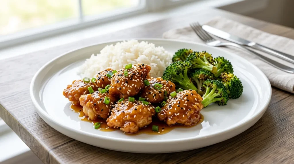 Crispy Honey Garlic Chicken 3 crispy-honey-garlic-chicken-with-rice