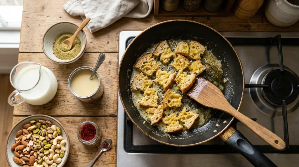 how-to-make-gourmet-bread-halwa