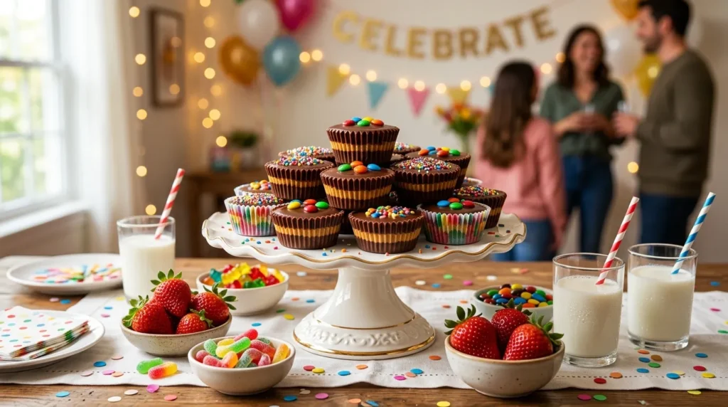 Rainbow Chocolate Peanut Butter Cups 3 rainbow-chocolate-peanut-butter-cups-serving