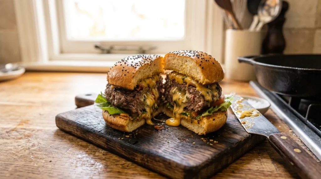 jalapeno-popper-burger-served-with-fries