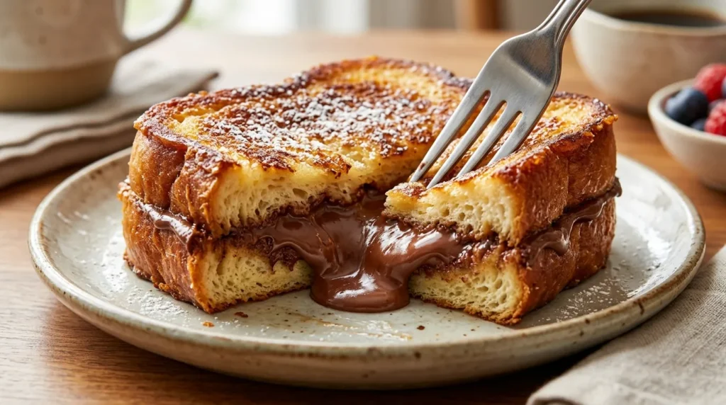 how-to-make-gooey-nutella-stuffed-french-toast