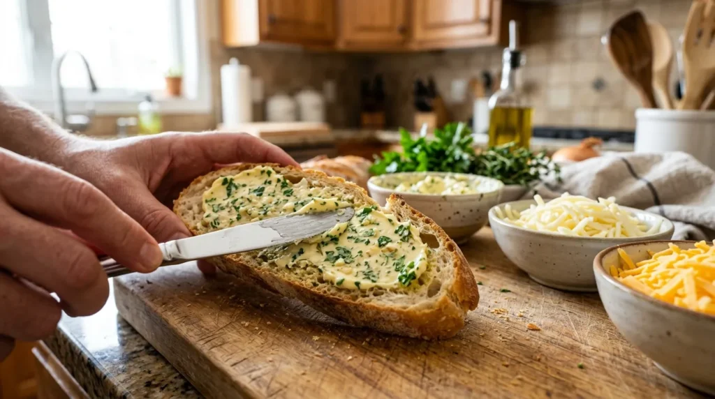 how-to-make-ultimate-cheesy-garlic-bread-melt