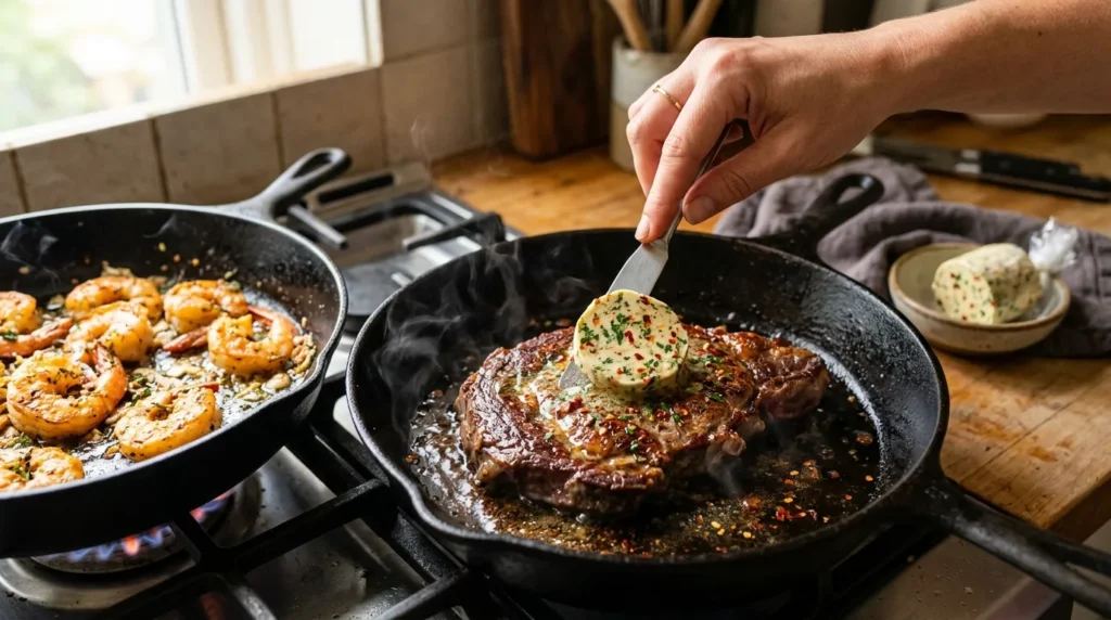 how-to-make-spicy-compound-butter-for-surf-and-turf