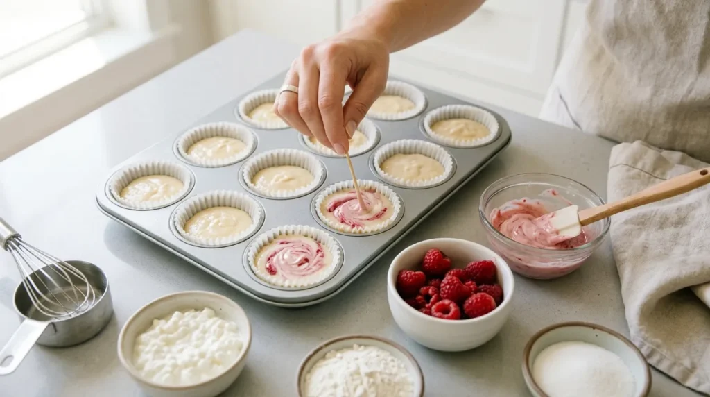 Decadent Raspberry Cream Cheese Muffins 2 how-to-make-raspberry-cream-cheese-muffins