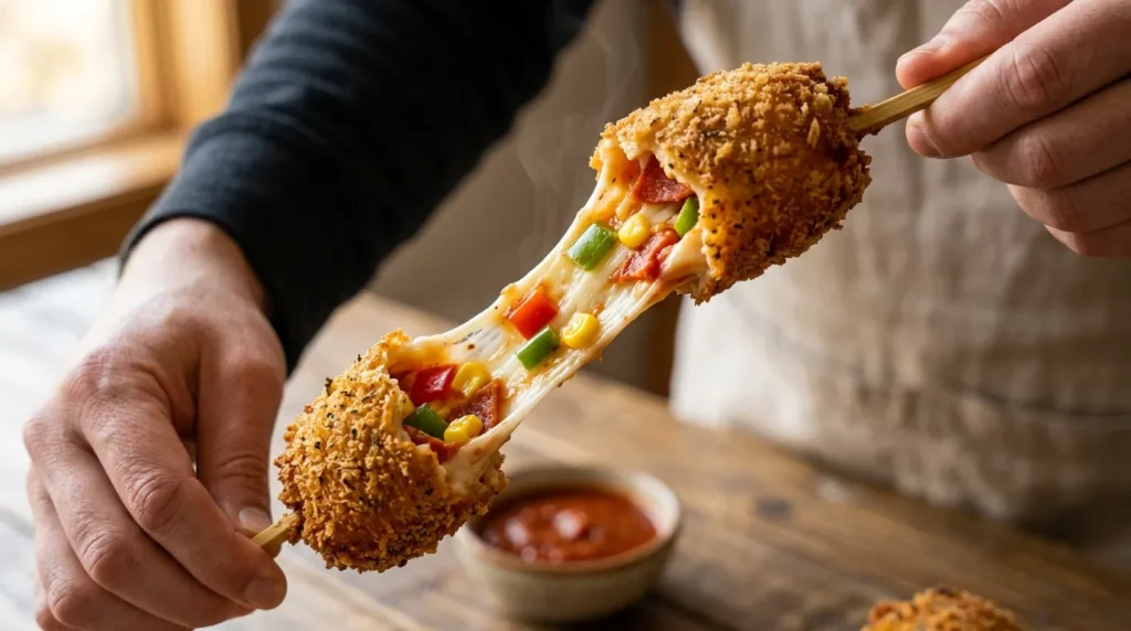 Pizza Fry Skewers Recipe 3 pizza-fry-skewers-with-garlic-dip
