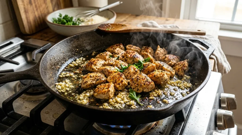 Creamy One-Pan Lemon Garlic Chicken Alfredo Recipe 2 how-to-make-one-pan-lemon-garlic-chicken-alfredo