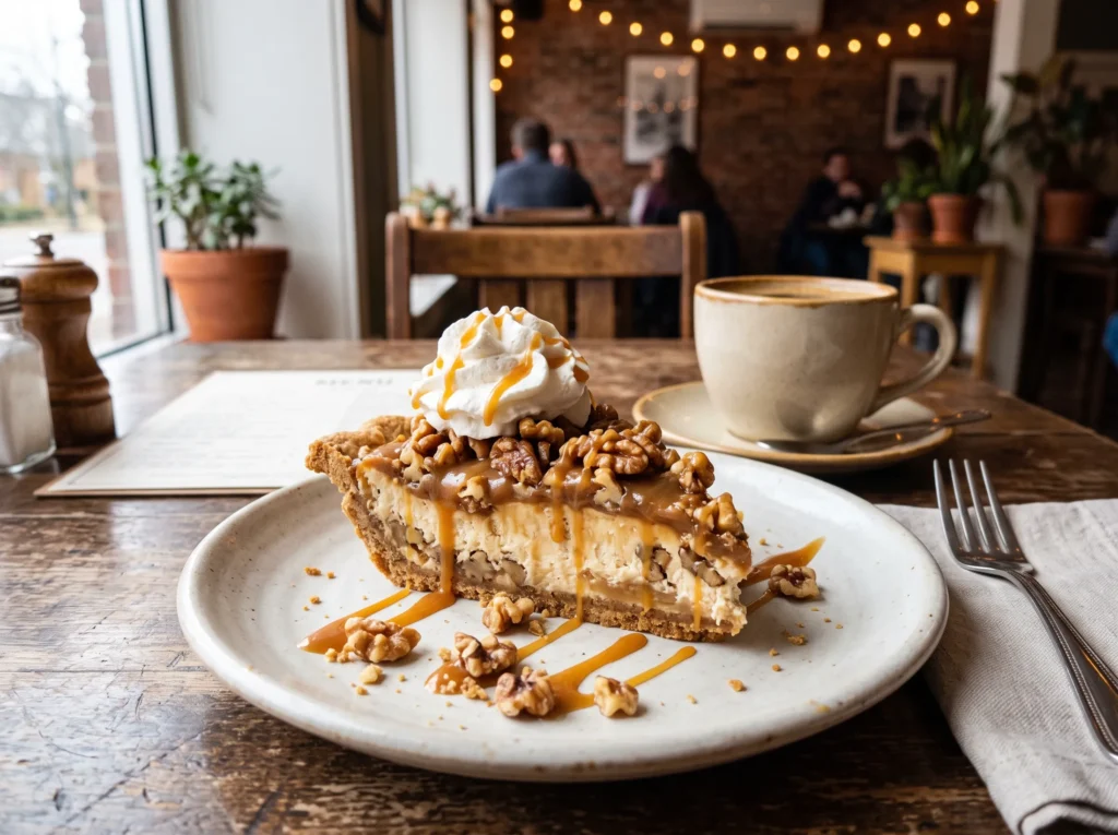 Walnut Caramel Cream Pie 3 walnut-caramel-cream-pie-served-with-coffee