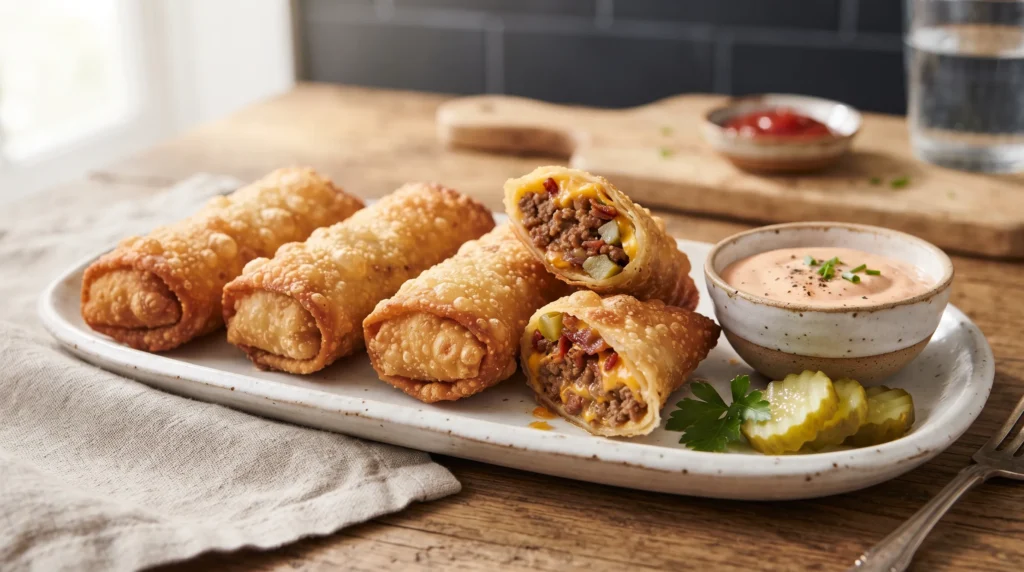 Bacon Cheeseburger Egg Rolls 3 bacon-cheeseburger-egg-rolls-with-burger-sauce