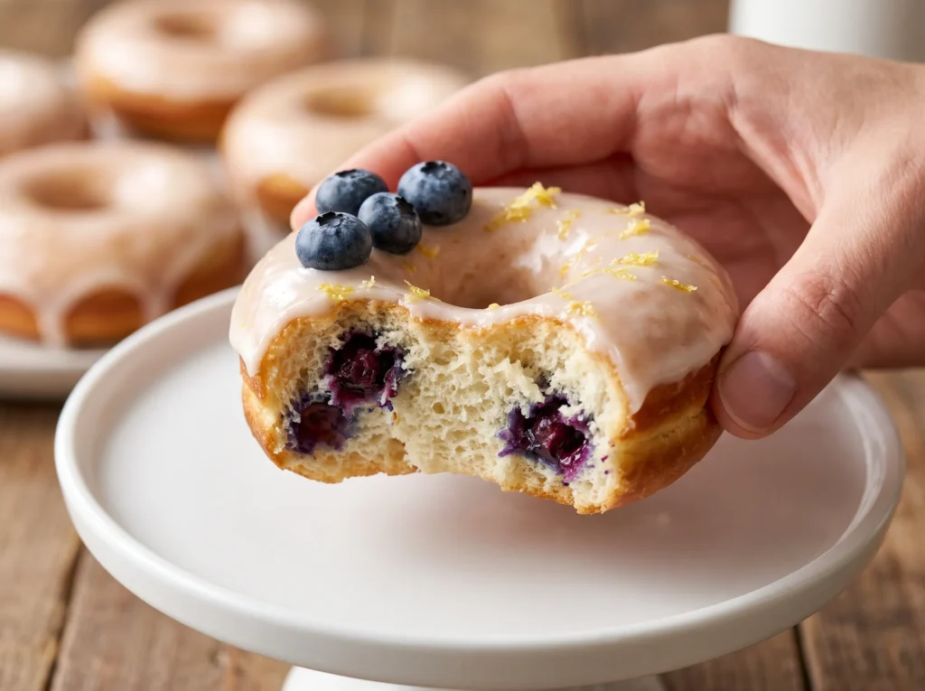 baked-glazed-blueberry-donuts-with-vanilla-glaze