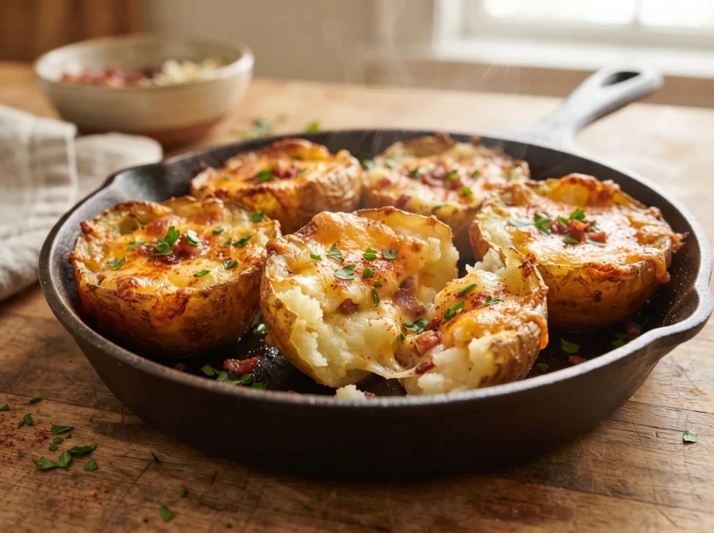 cheesy-stuffed-potato-cups-with-dipping-sauce
