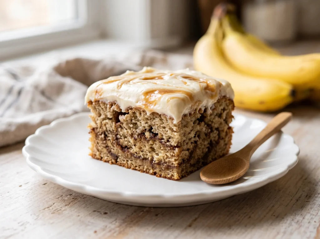 banana-bread-cinnamon-roll-cake-serving