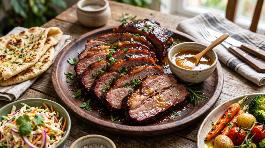 smoked-honey-glazed-beef-shoulder-serving