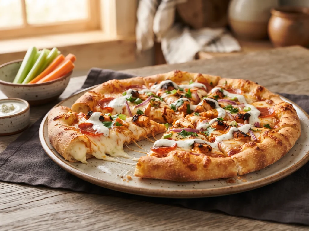Stuffed Crust Buffalo Chicken Pizza 3 stuffed-crust-buffalo-chicken-pizza-with-creamy-sauce
