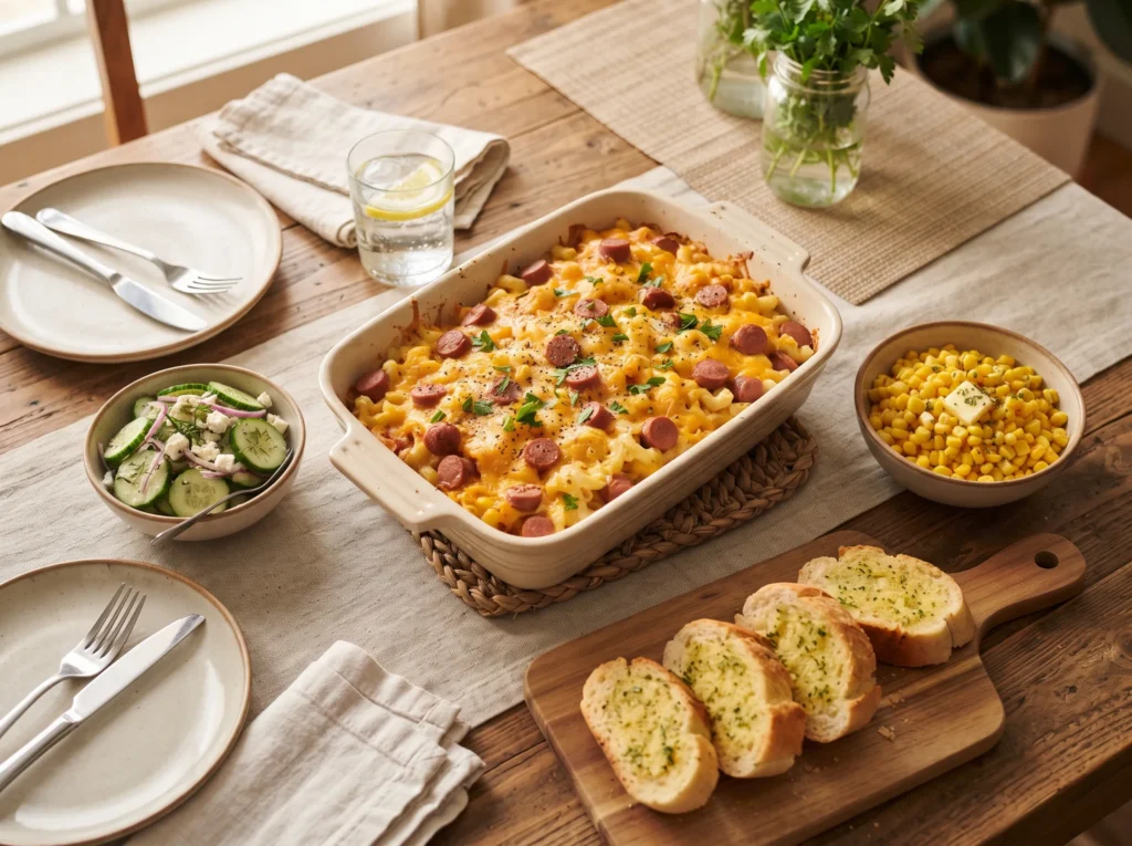 Cheesy Hot Dog Casserole 2 how-to-make-cheesy-hot-dog-casserole