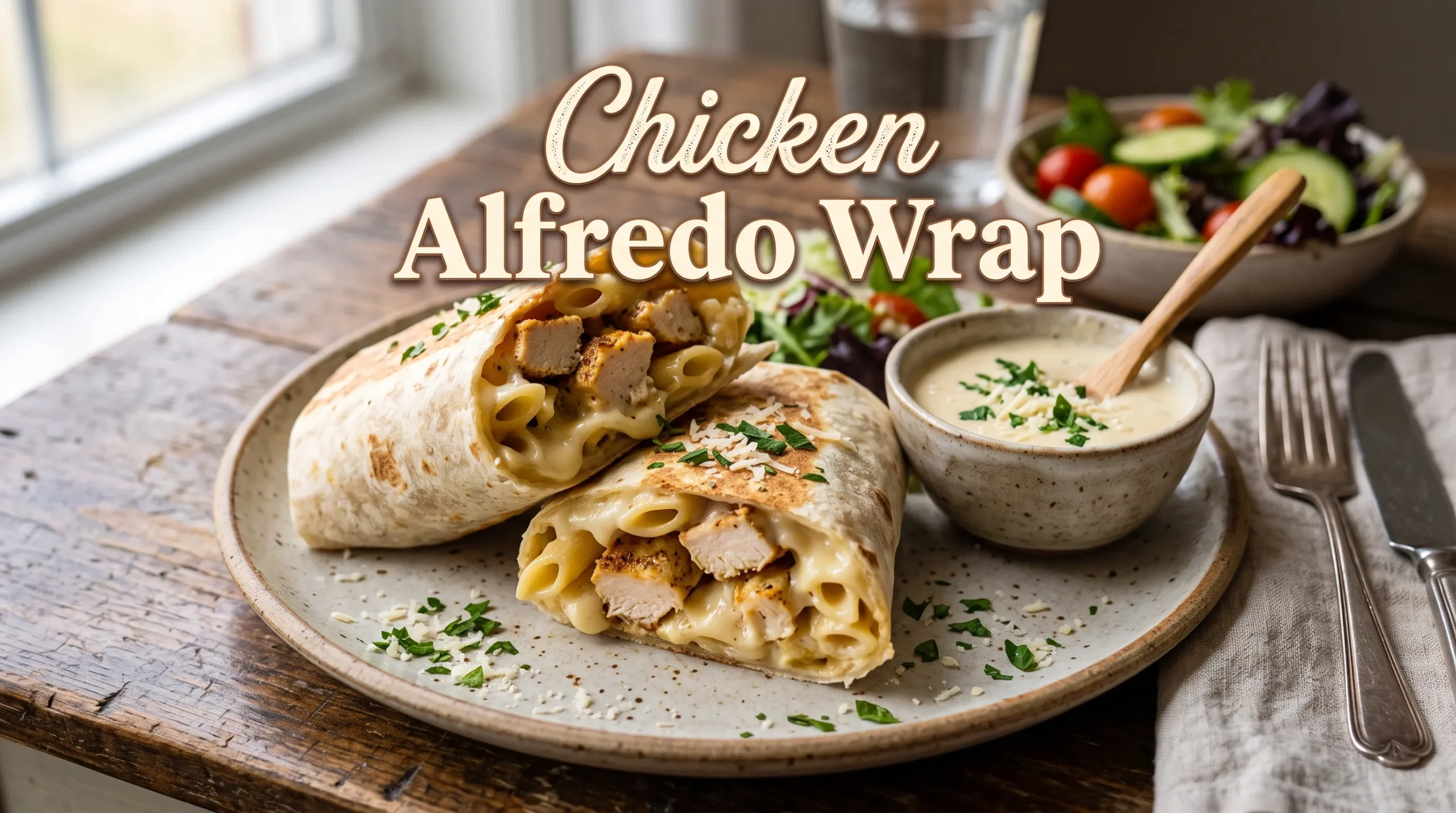 chicken-alfredo-wrap-preparation
