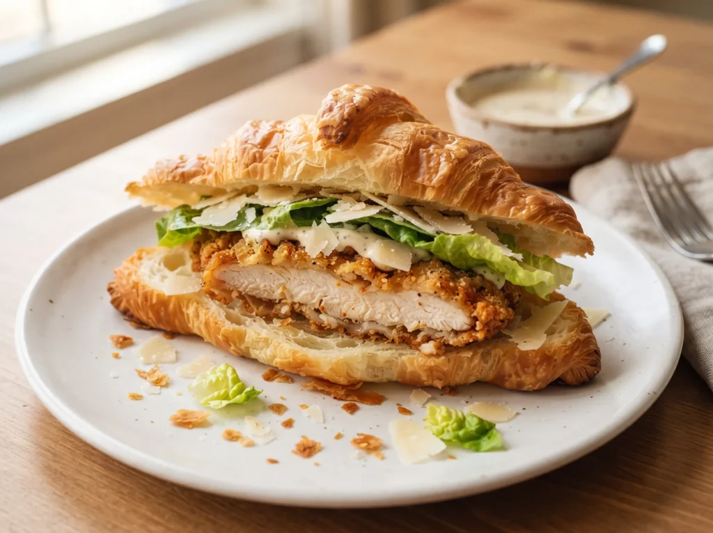 crispy-chicken-caesar-croissant-sandwich