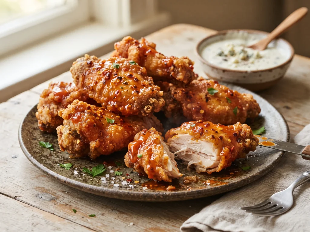 how-to-make-crispy-buffalo-chicken-wings