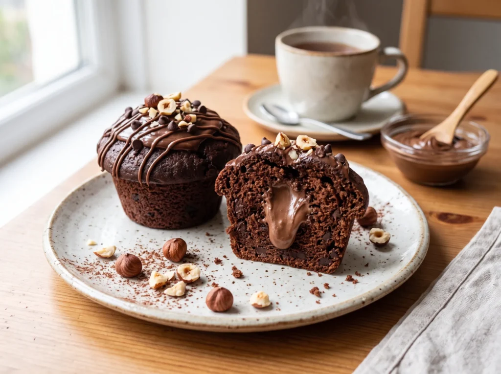 Chocolate Nutella Muffins 3 how-to-make-chocolate-nutella-muffins
