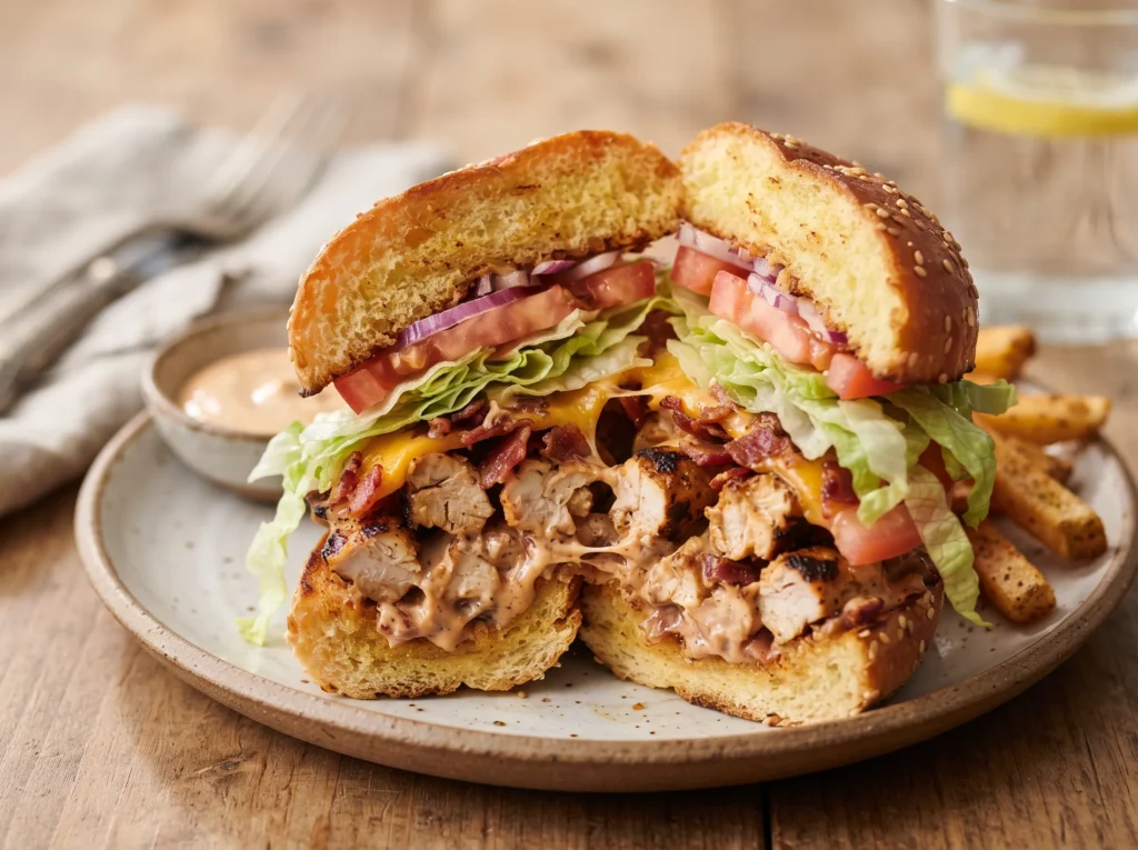 Chopped Chicken Bacon Sandwich 3 chopped-chicken-bacon-sandwich-with-cheese