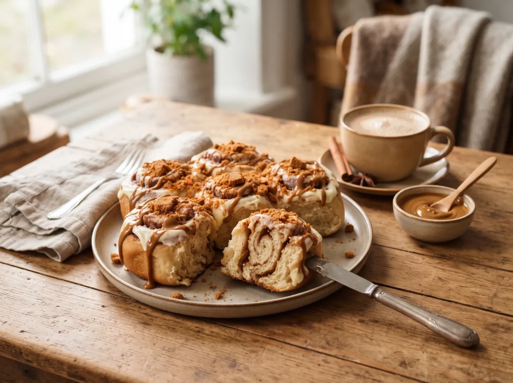 Biscoff Cinnamon Rolls 3 biscoff-cinnamon-rolls-with-cream-cheese-glaze
