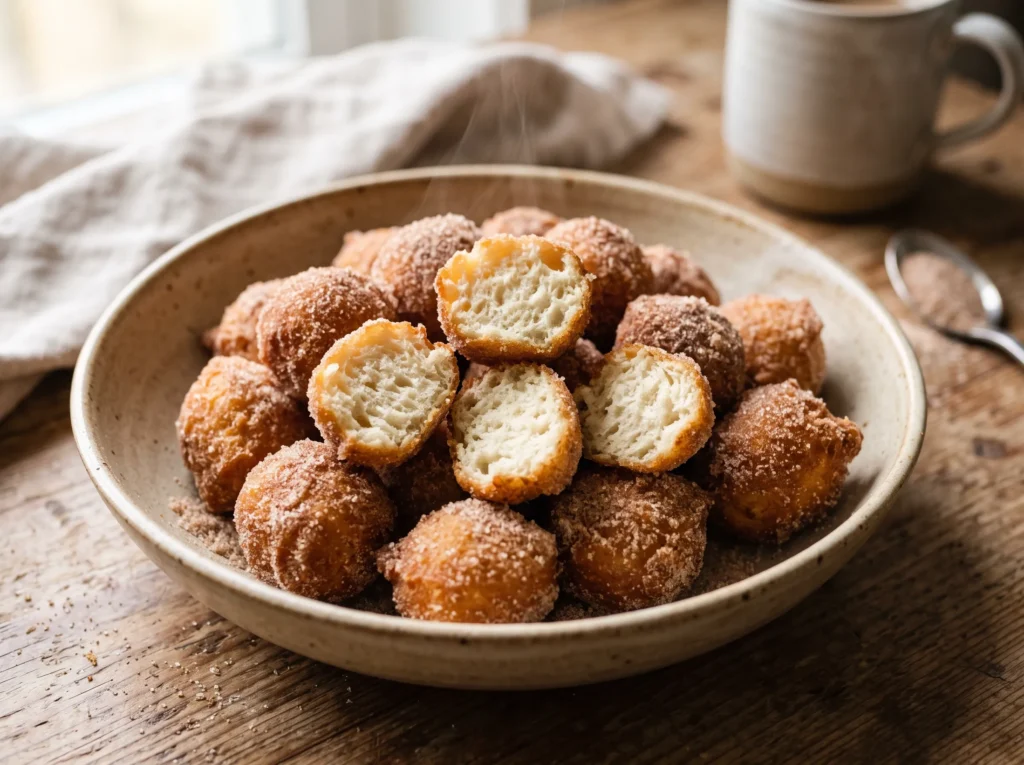 Cinnamon Sugar Donut Holes 3 cinnamon-sugar-donut-holes-serving