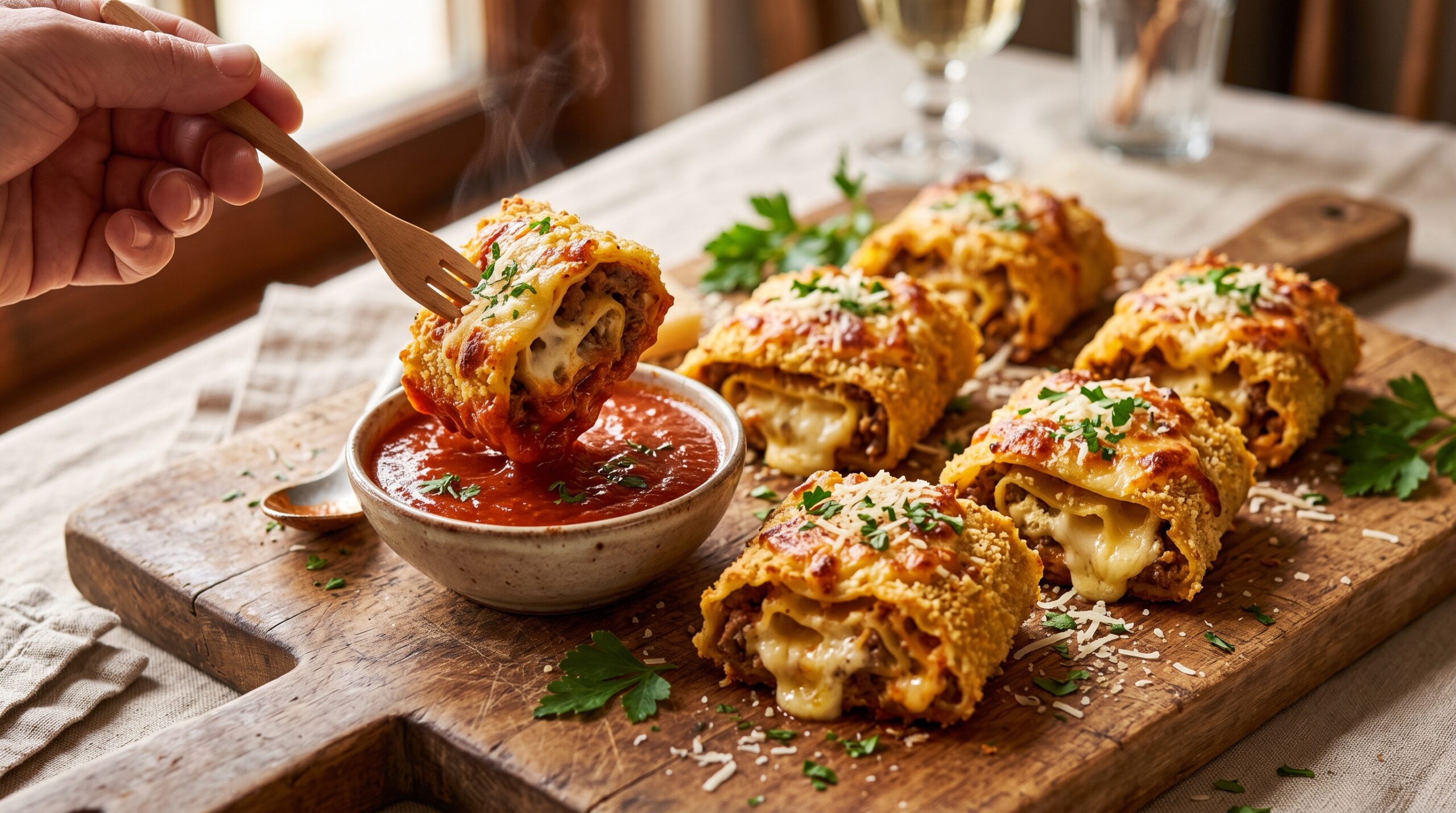 crispy-lasagna-roll-ups-with-marinara-sauce