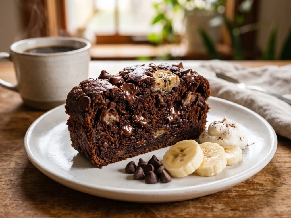  double-chocolate-banana-bread-serving