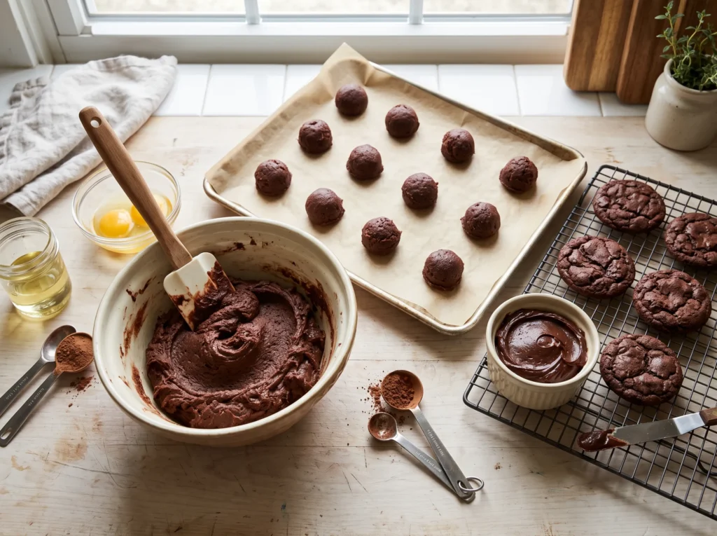 how-to-make-4-ingredient-choco-cookies