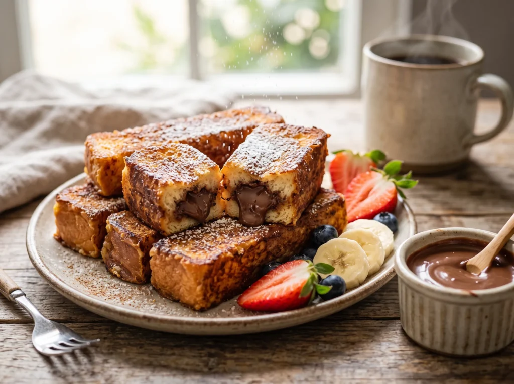 Nutella French Toast Sticks 3 nutella-french-toast-sticks-with-dipping-sauce