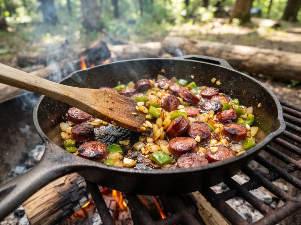 Smoked Baked Beans with Sausage 2 how-to-make-smoked-baked-beans-with-sausage