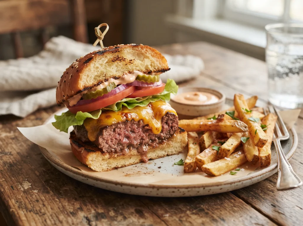 ultimate-homemade-cheeseburger-with-fries