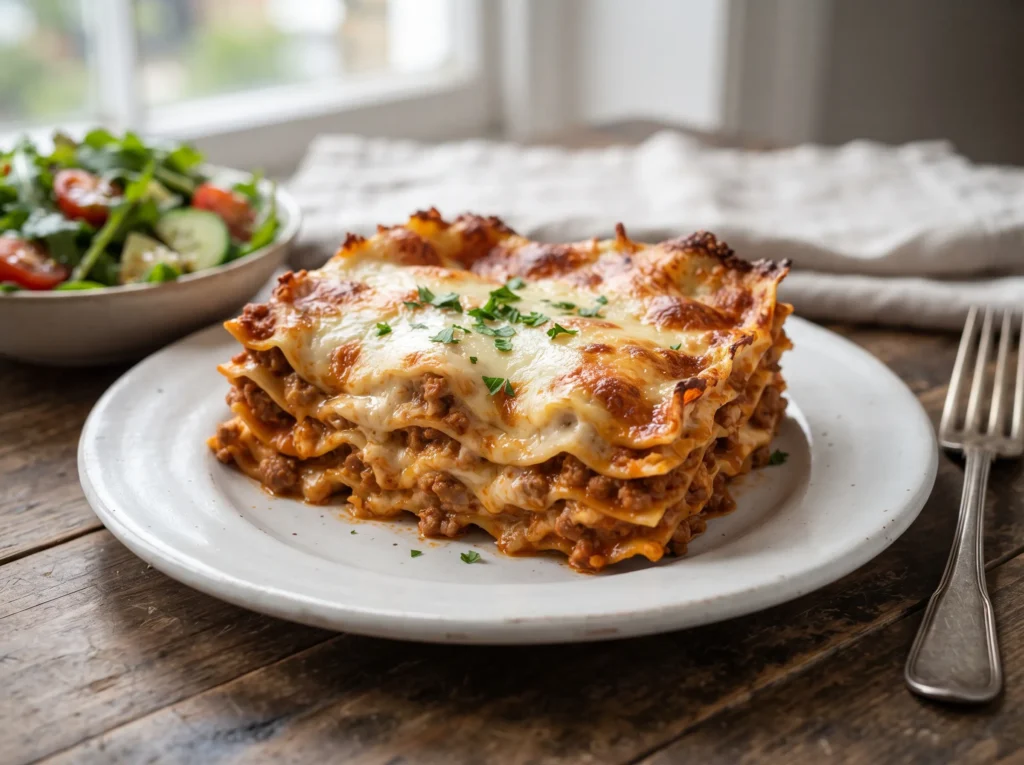 Classic Lasagna Bolognese 3 lasagna-bolognese-serving-slice