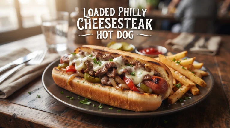 loaded-philly-cheesesteak-hot-dog