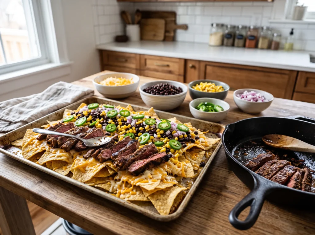 How to Make Loaded Steak Nachos 2 how-to-make-loaded-steak-nachos