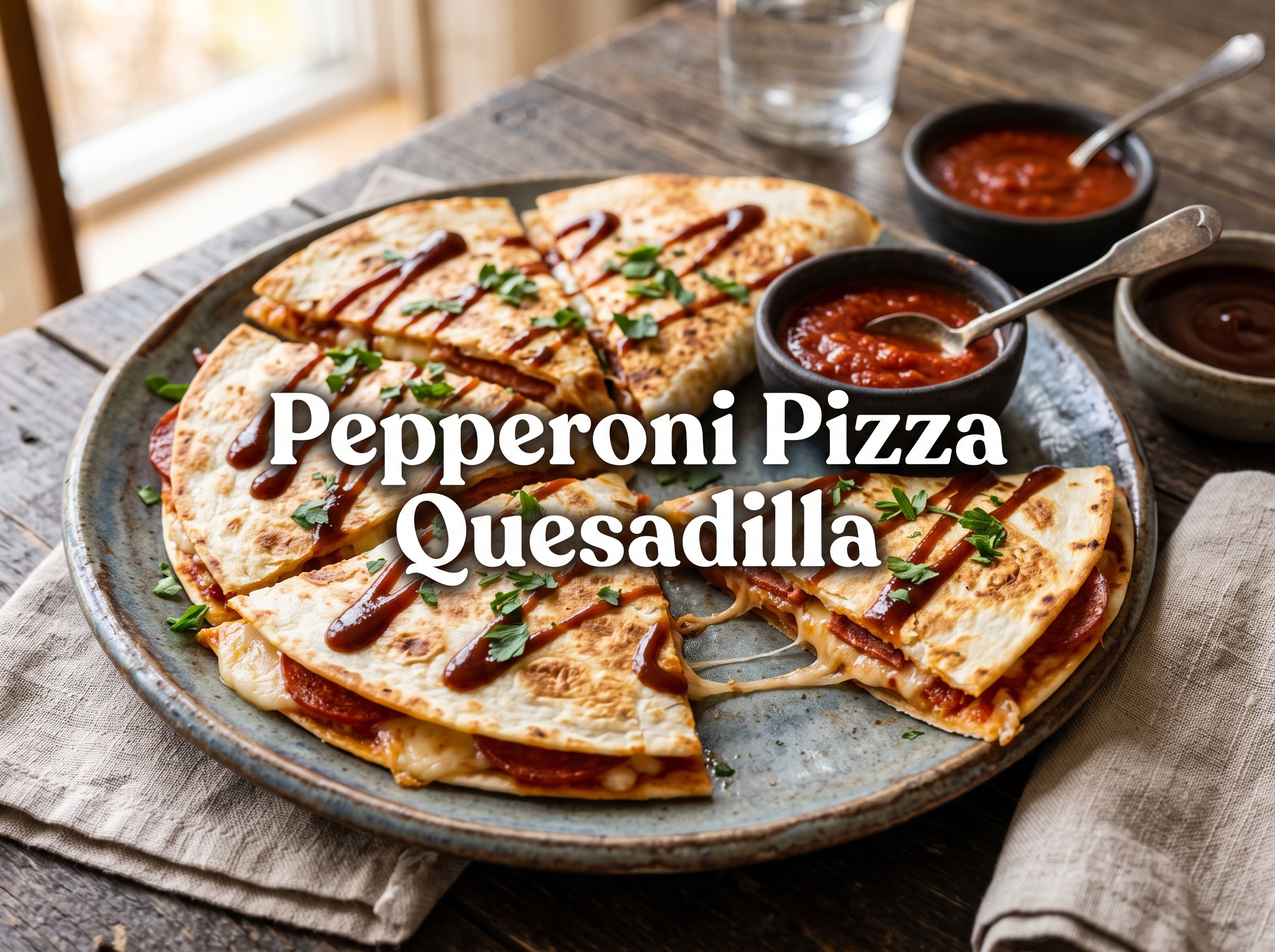 Making pepperoni pizza quesadilla 2K 202608071518