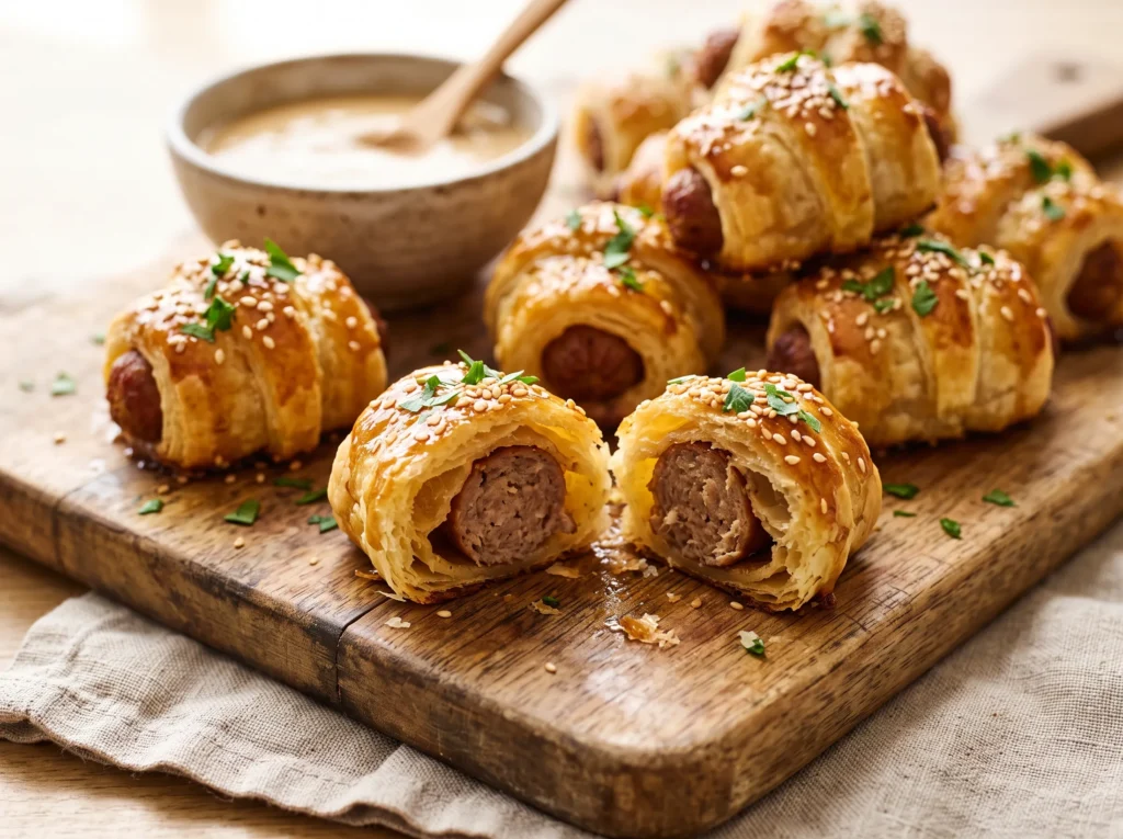 Maple-Glazed Pigs in a Blanket 3 maple-pigs-in-a-blanket-serving