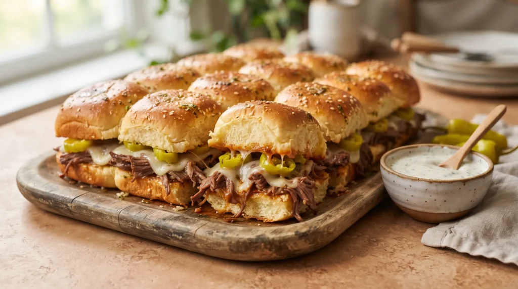 Mississippi Pot Roast Sliders 2 mississippi-pot-roast-sliders-with-dipping-sauce
