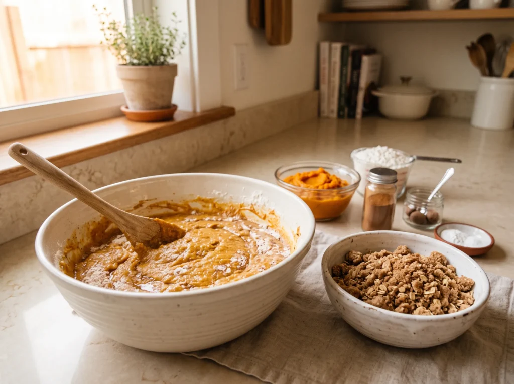 how-to-make-pumpkin-crumble-bread