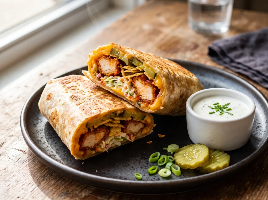 nashville-hot-crunch-burrito-serving