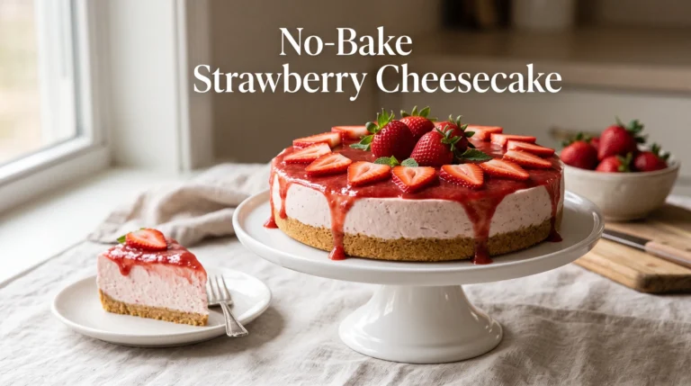 no-bake-strawberry-cheesecake