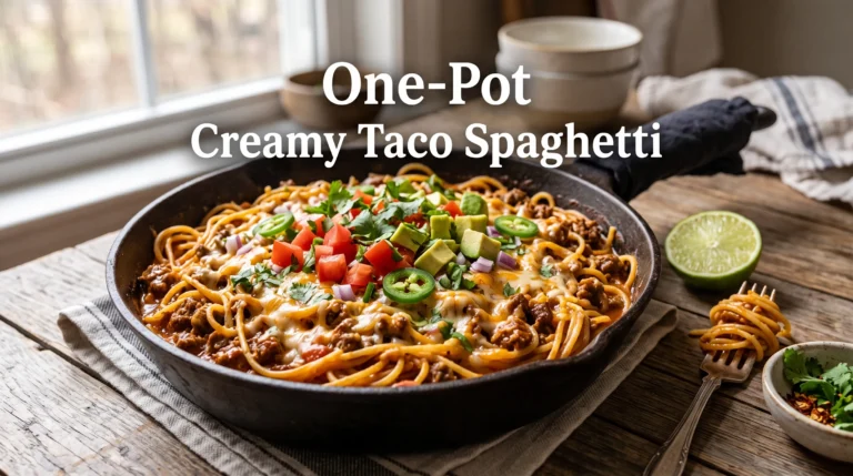 one-pot-creamy-taco-spaghetti-recipe