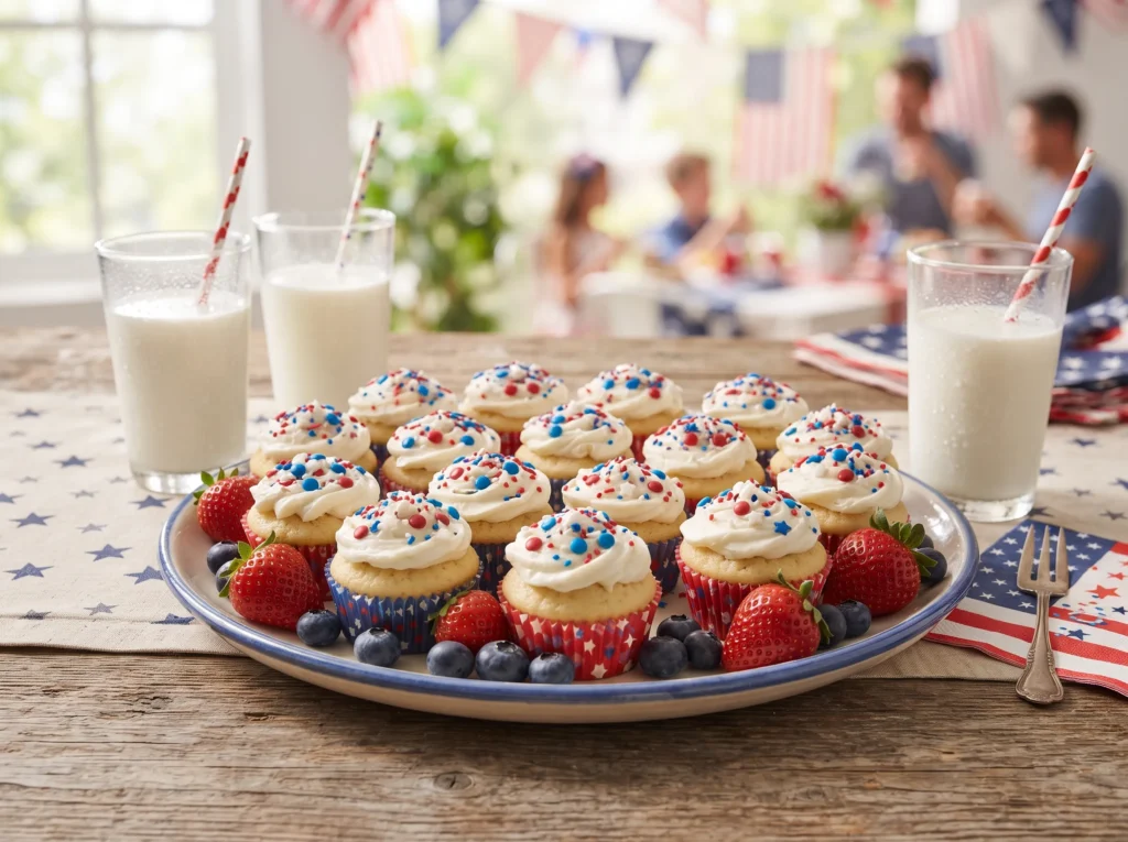Patriotic Dot Cakes 3 patriotic-dot-cakes-serving-platter