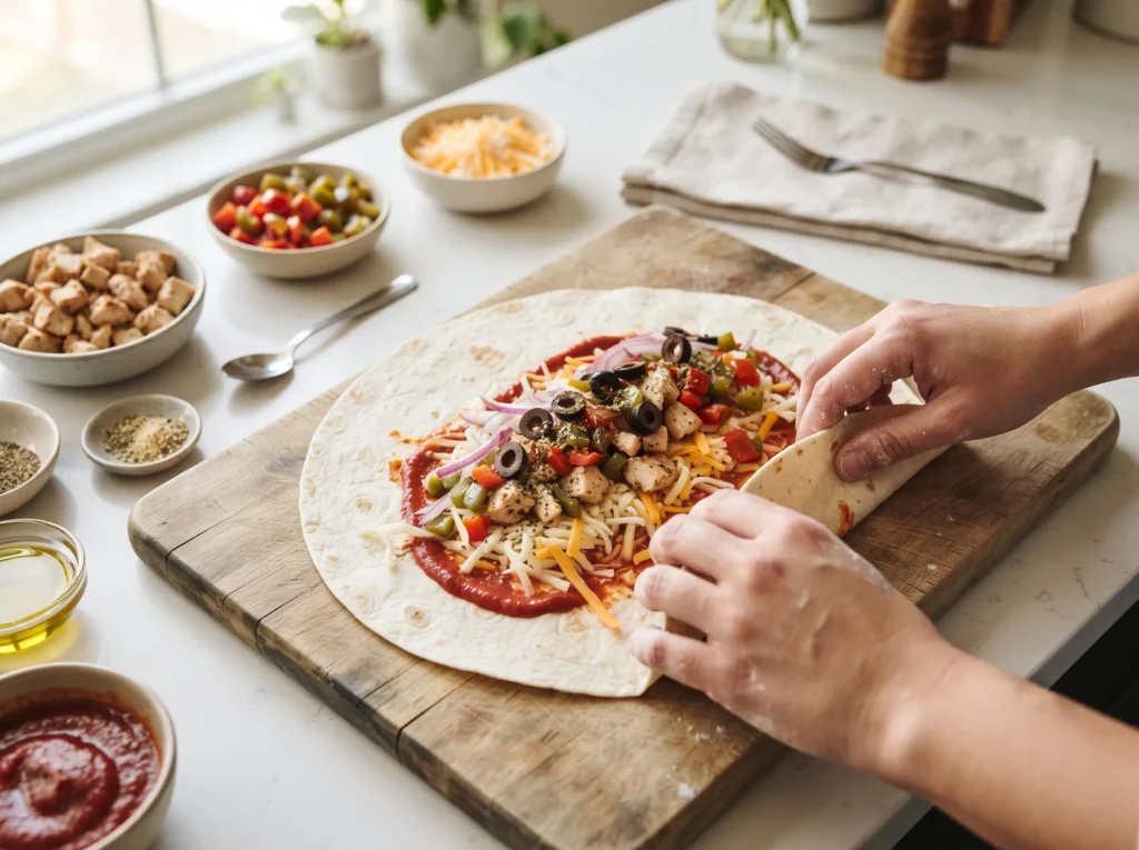 The Ultimate Cheesy Pizza Burrito 2 how-to-make-cheesy-pizza-burrito