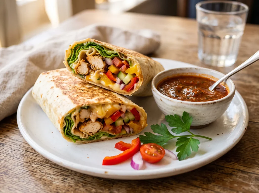 Pizza Salad Wraps 3 pizza-salad-wraps-with-pizza-sauce